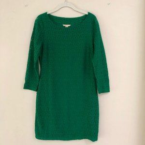 Banana Republic Kelly Green Eyelet Lace Dress